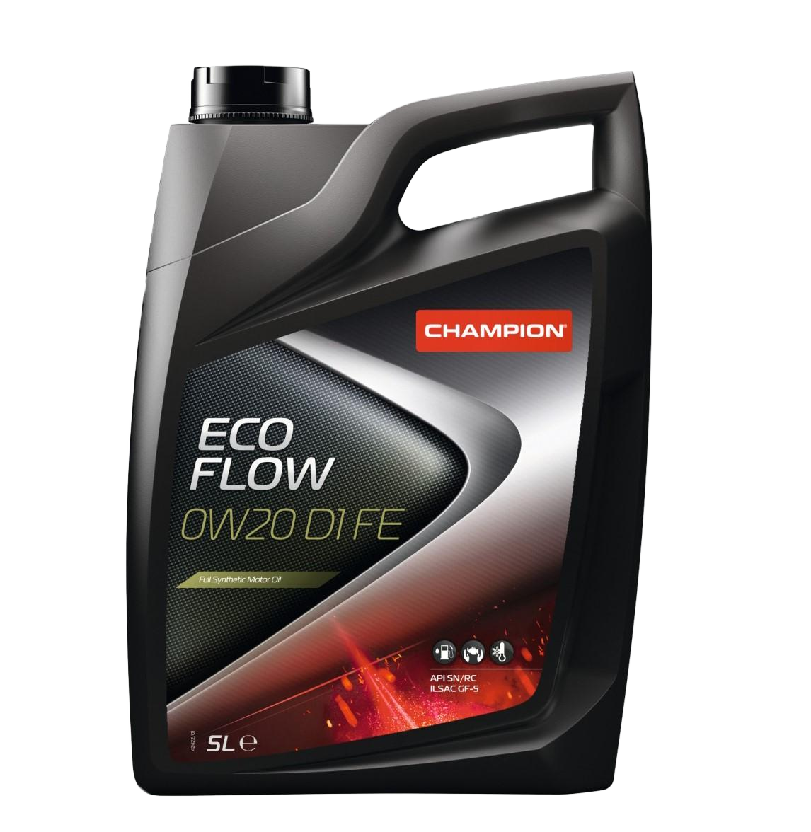 Моторное масло Champion Eco Flow 0W20 D1 FE, 5л